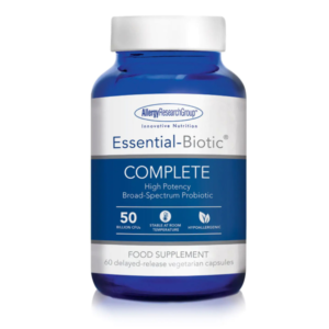Essential‑Biotic Complete high‑potency broad‑spectrum probiotic 50‑capsule bottle for digestive and immune support